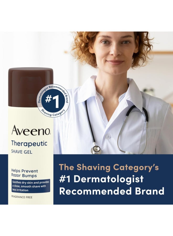 Therapeutic Shave Gel, Help Prevent Razor Bumps, 7 Oz 198grams