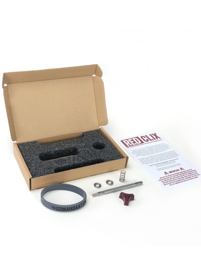 Red Clix RX35, Grind Adjustment Mechanism for C40, Precision Espresso Dialing with 15 Micron Clicks, Enhanced Control for Perfect Extractions