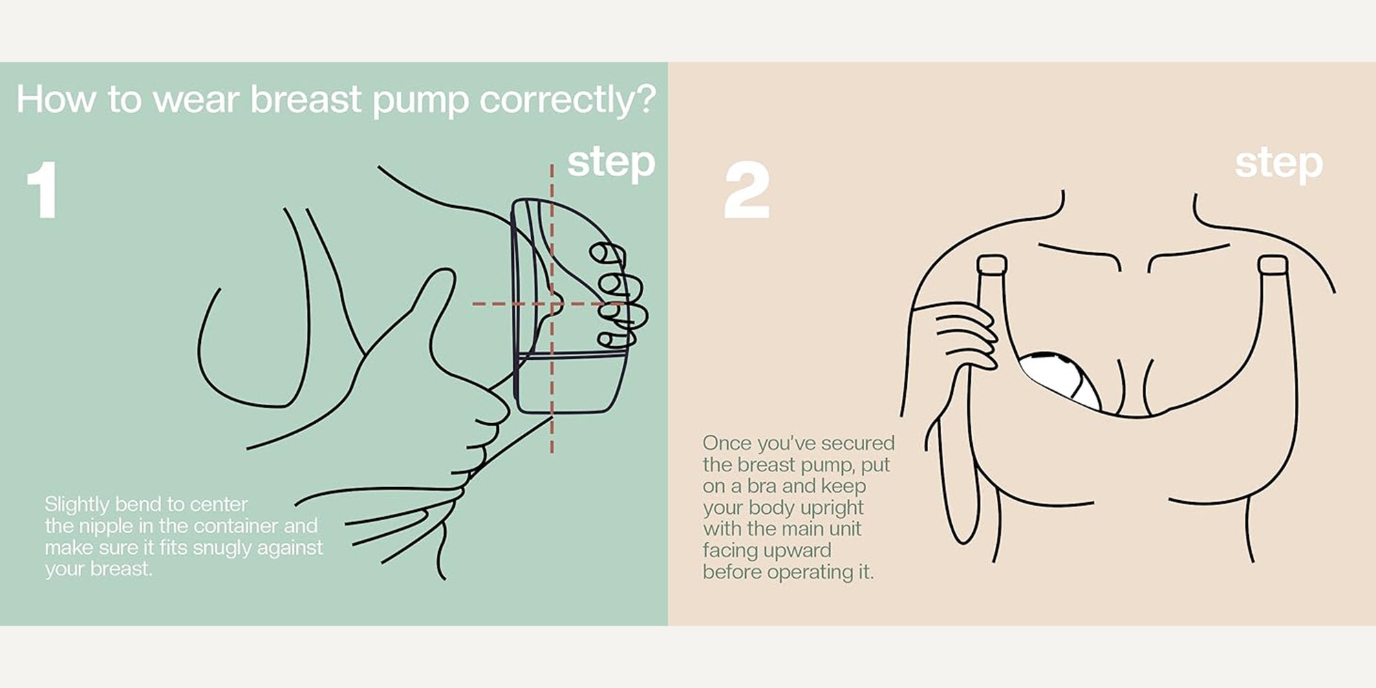 Automatic Ultra Slim Wearable Electric Breast Pump  With Led Display, 3 Modes, 9 Level Suction Adjustment And 3 Sizes