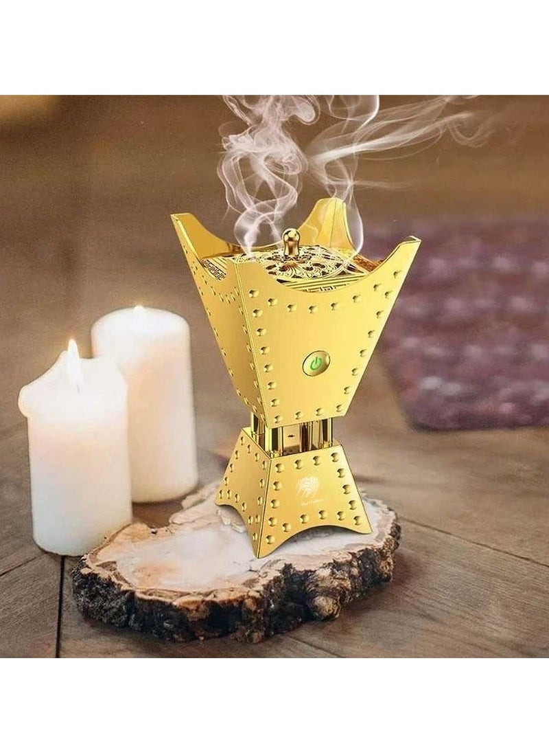 Bakhoor Arabic Electric Metal Incense Oud Burner with Full Quran Muslim Speaker Remote and App Control