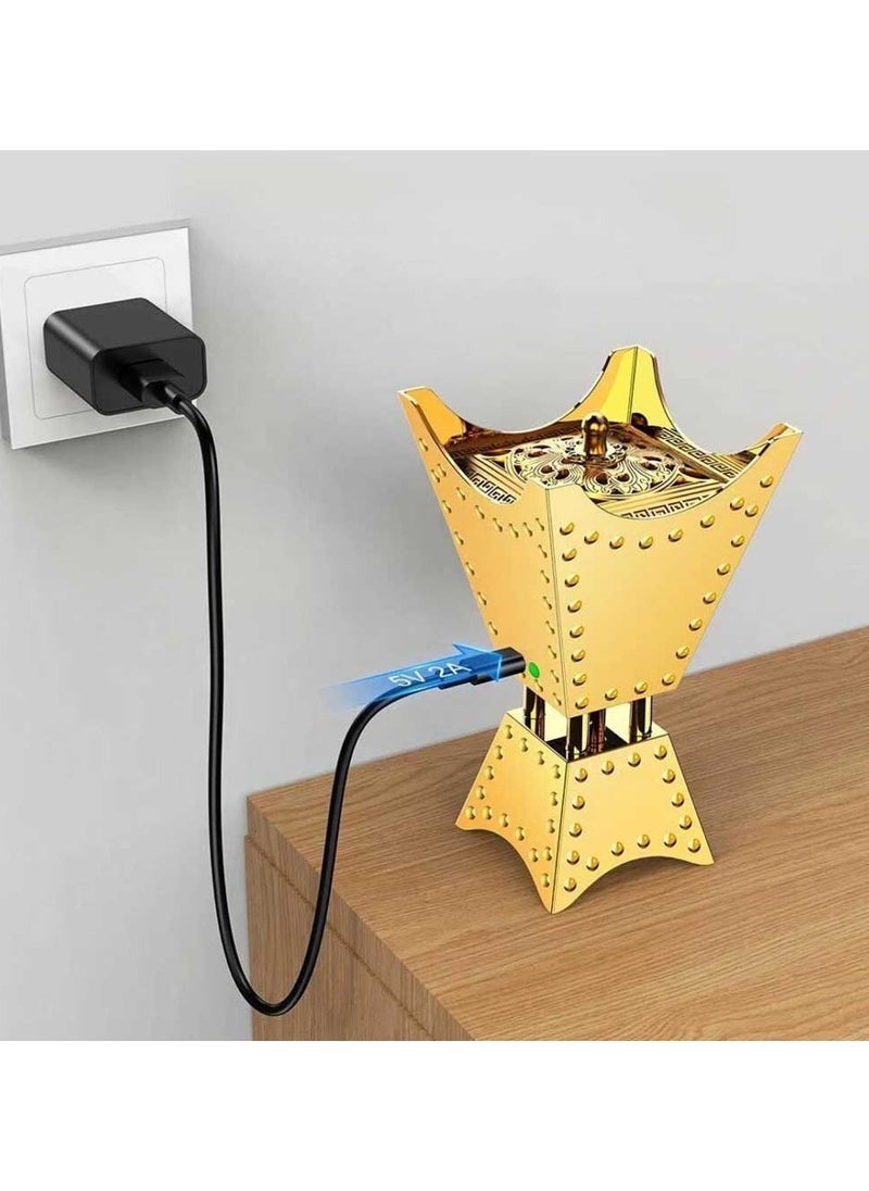 Bakhoor Arabic Electric Metal Incense Oud Burner with Full Quran Muslim Speaker Remote and App Control