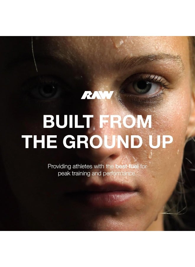 RAW Pre Workout Powder, Thavage - Chris Bumstead Sports Nutrition Supplement for Men & Women - Cbum Preworkout for Working Out, Hydration, Mental Focus & Energy - 40 Servings (Peach Bum)