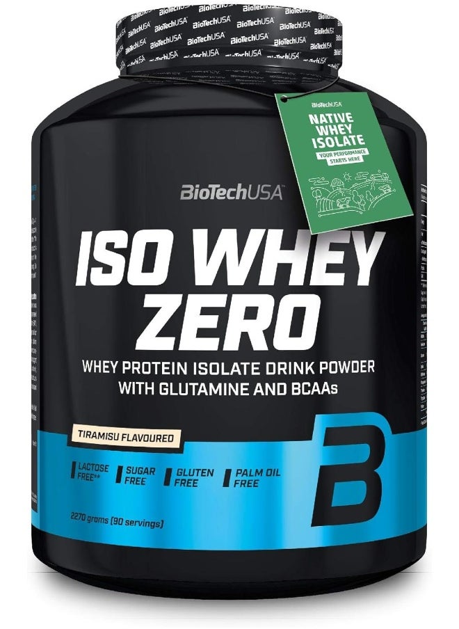 BioTechUSA Iso Whey Zero Tiramisu Flavoured Protein Powder, 2.27 kg