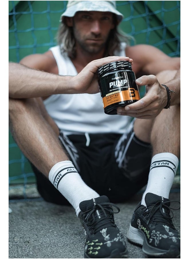 BioTechUSA Pump Caffeine Free | Energy, Focus & Immune Support | 19 Active Ingredients | Pre-Workout Drink Powder, 330 g, Lemon ice tea