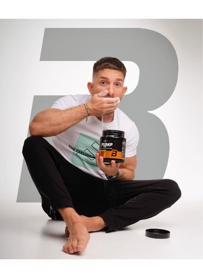 BioTechUSA Pump Caffeine Free | Energy, Focus & Immune Support | 19 Active Ingredients | Pre-Workout Drink Powder, 330 g, Lemon ice tea