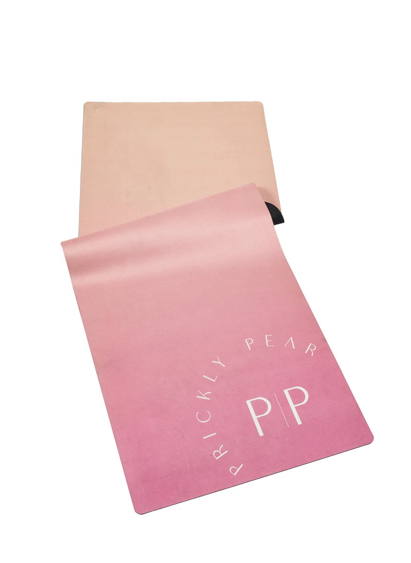 Pear Rollable 4Mm Non-Slip Yoga Mat With Carry Strap - Practical Yoga Mat For Workouts