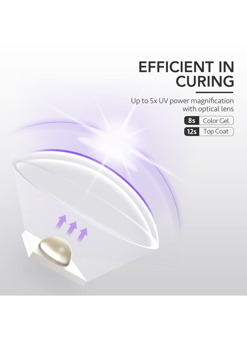 Wireless Handheld UV Light for Gel Nails, Mini Nail Dryer, Portable Gel Polish Curing Lamp, Perfect Gift for Girls