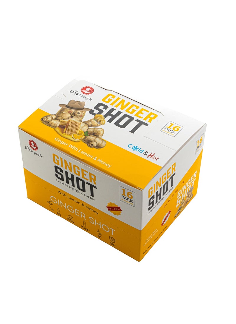 Ginger Shot With Lemon And Honey 30ml Pack Of 16