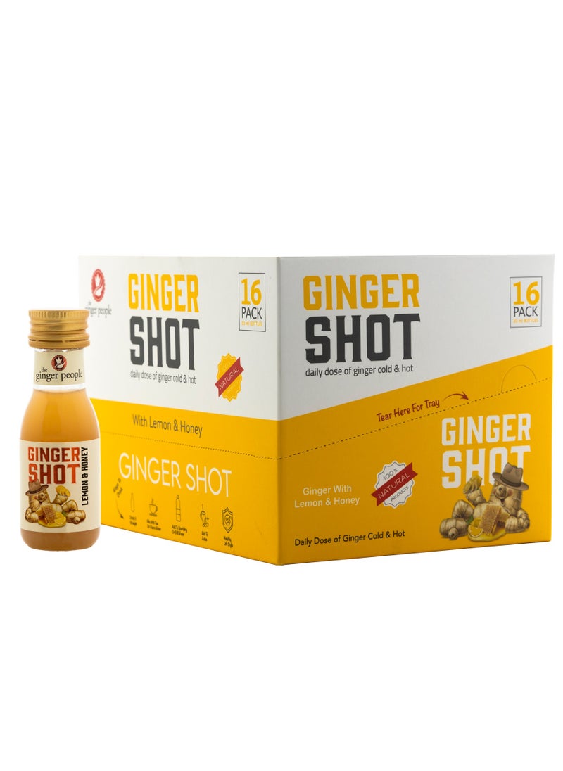 Ginger Shot With Lemon And Honey 30ml Pack Of 16