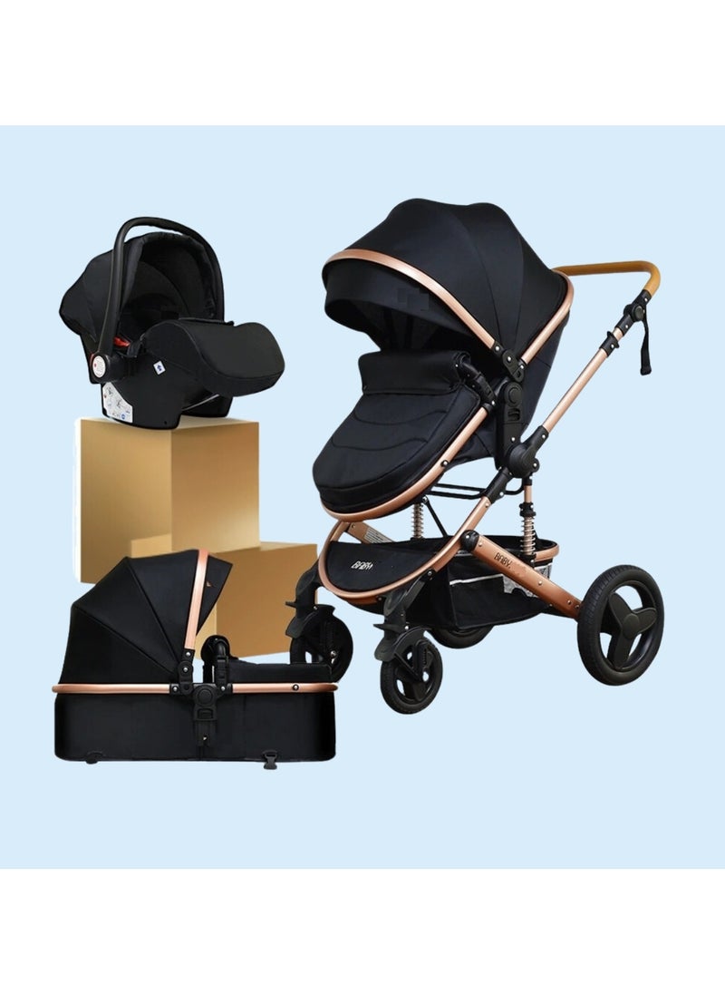 Baby Stroller High View With Shock Absorption System