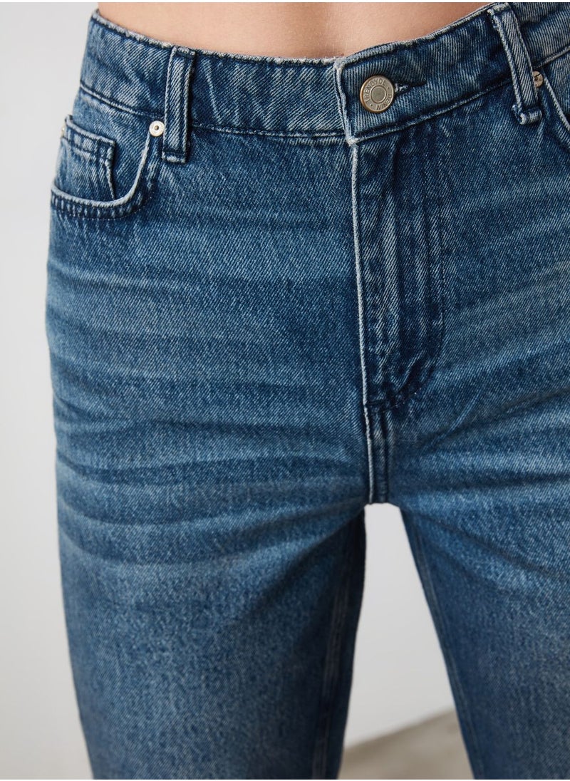 High Waist Straight Jeans
