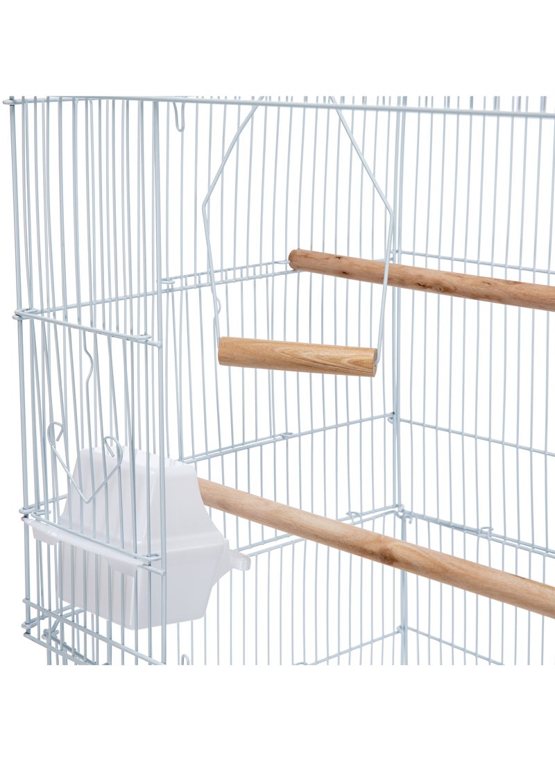 Egardenkart® Open Play Top Bird cage with Rolling Stand for Cockatiel Sun Conure Parakeet (Black)