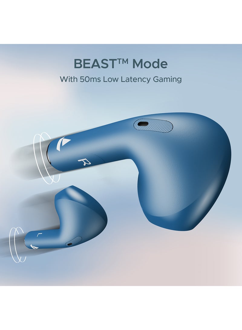 Airdopes Alpha With 35 HRS Playback, 13mm Drivers, Dual Mics ENx & Beast Mode Dark Cyan