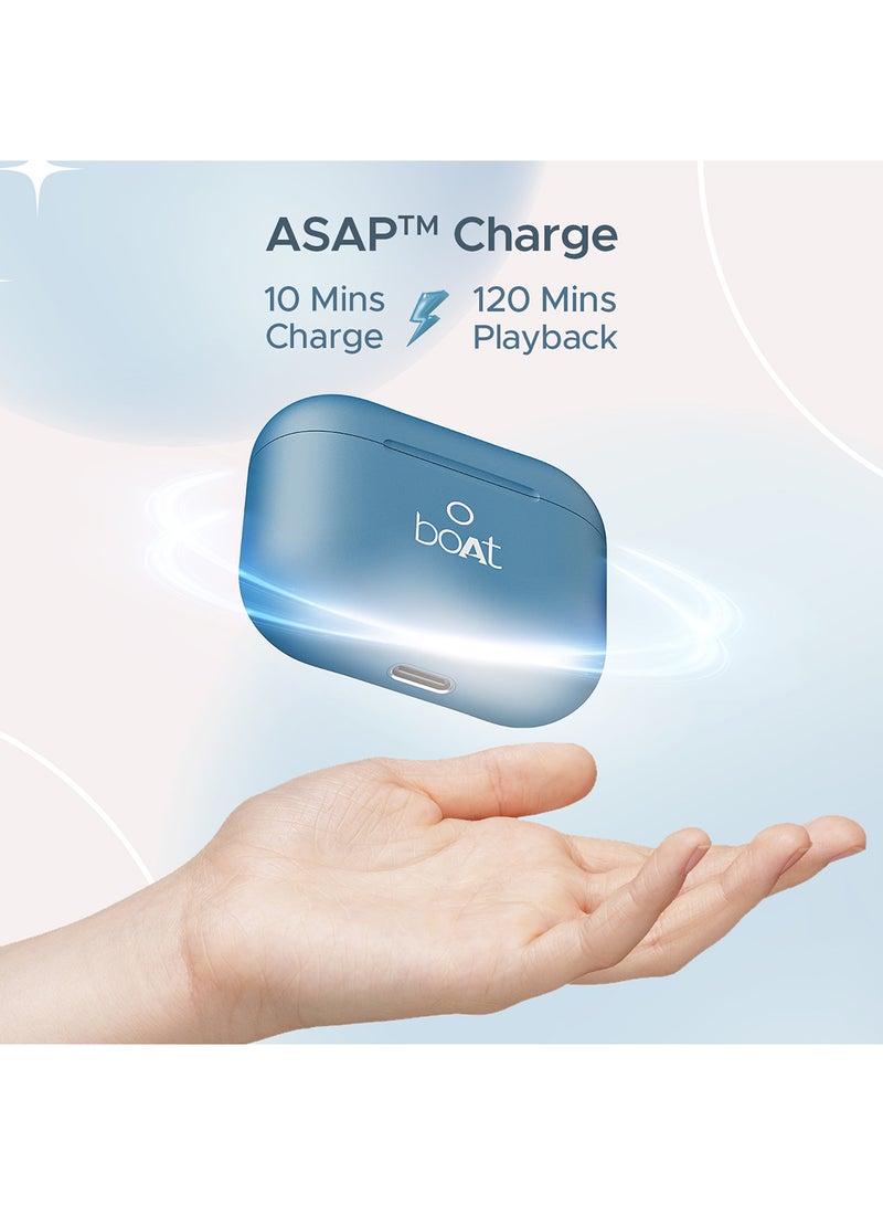 Airdopes Alpha With 35 HRS Playback, 13mm Drivers, Dual Mics ENx & Beast Mode Dark Cyan