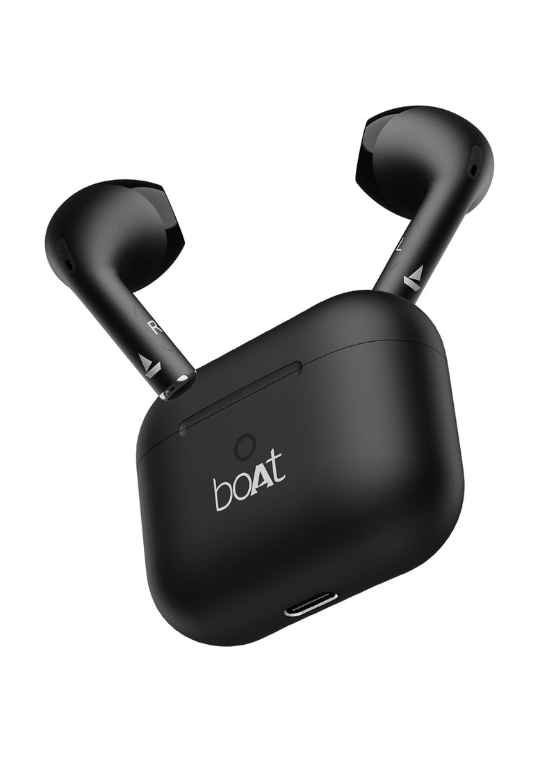 Airdopes Alpha With 35 HRS Playback, 13mm Drivers, Dual Mics ENx & Beast Mode Jet Black