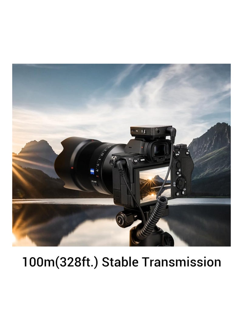 GODOX MoveLink M2 II 2.4GHz Wireless Lavalier Microphone (2 TX+1 RX+Charging Case), 100m (328ft.) Range, Noise Cancelling Mic, Wireless Microphone for PC, Record Interview, TikTok Vlog