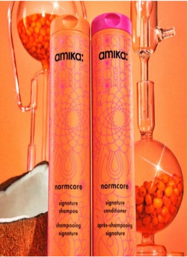 AMIKA Normcore Signature Shampoo 275ml – Daily Clarifying & Moisturizing Shampoo for All Hair Types, Gently Cleanses, Hydrates & Restores Balance for Soft, Healthy, Shiny Hair with Signature Subtle Fragrance