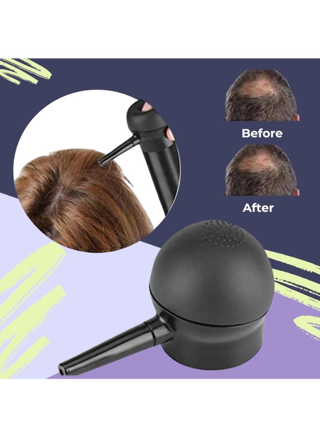 Spray Applicator Precision Nozzle for Hair Fiber Application, Easy Root & Hairline Coverage for Thinning Hair, Works with Toppik Hair Fibers - Black