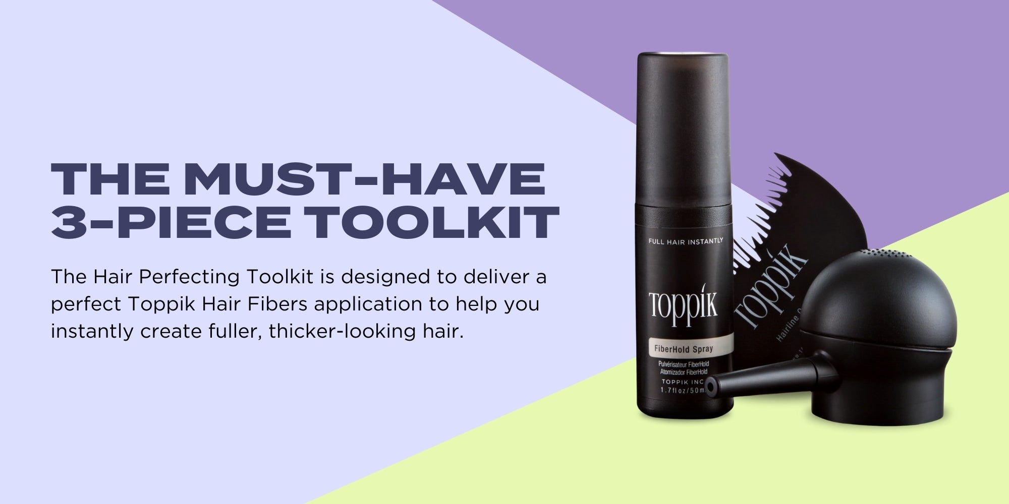 Spray Applicator Precision Nozzle for Hair Fiber Application, Easy Root & Hairline Coverage for Thinning Hair, Works with Toppik Hair Fibers - Black