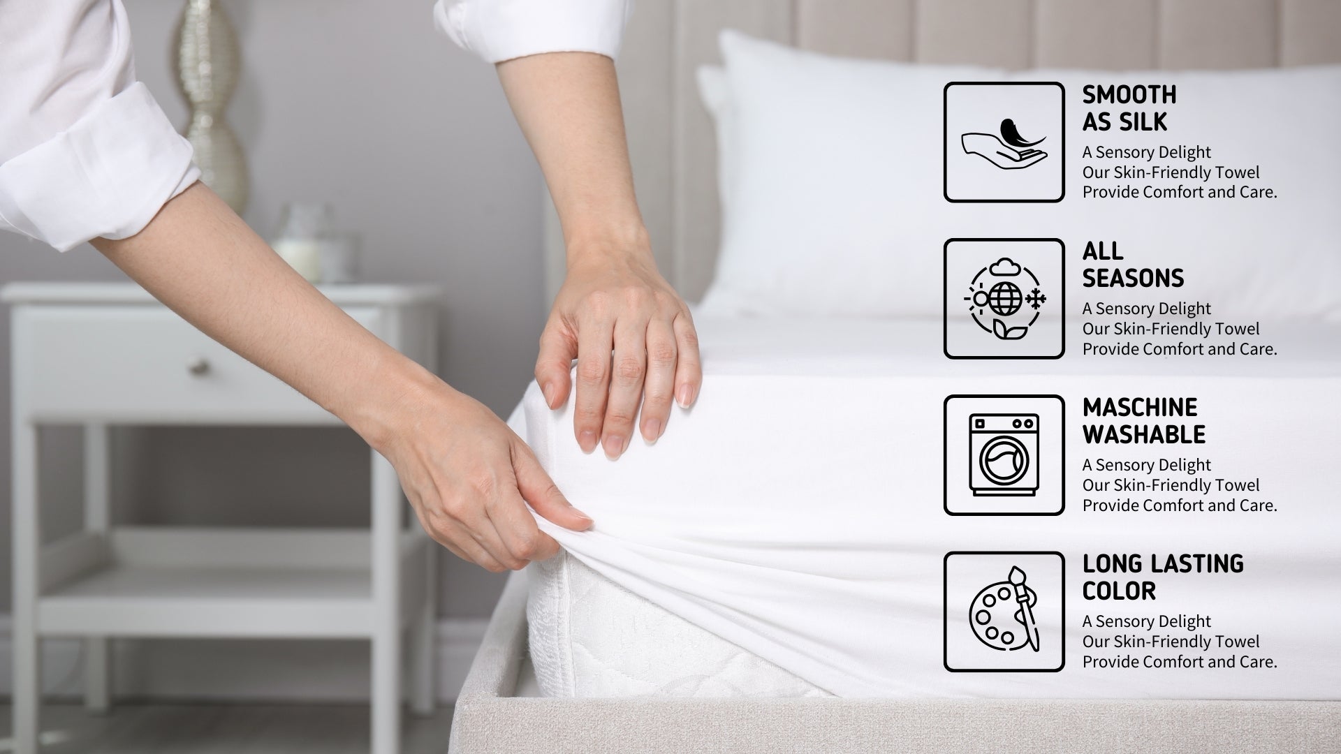 Premium Grey Queen Sheets Set - 1800 TC Series 4 Piece Bed Sheets - Soft Brushed Microfiber Fabric - 16 Inches Deep Pockets Sheets Wrinkle Free & Fade Resistant by Infinitee Xclusives