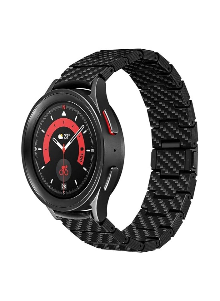 pitaka Watch Band for Galaxy Watch 5 Band, 45mm/44mm/40mm & Galaxy Watch 4 Band, 46mm/42mm, Men's Carbon Fiber 22mm Watch Band for Galaxy Watch 5 Pro Band