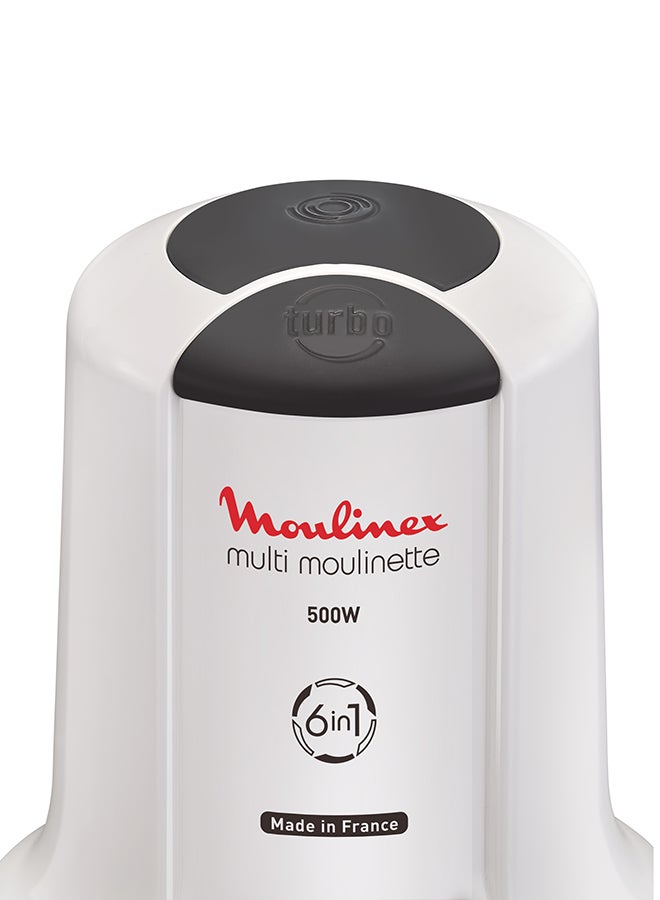 6-In-1 Multi Moulinette Chopper 500 ml 500 W AT723127 White / multicolor