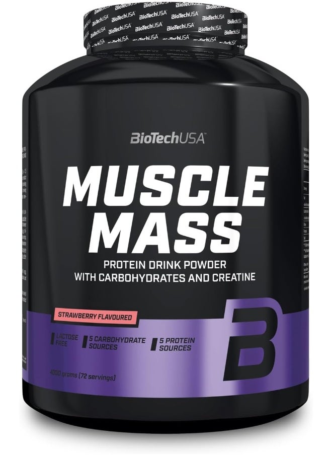 Biotech USA Muscle Mass Strawberry 4000g