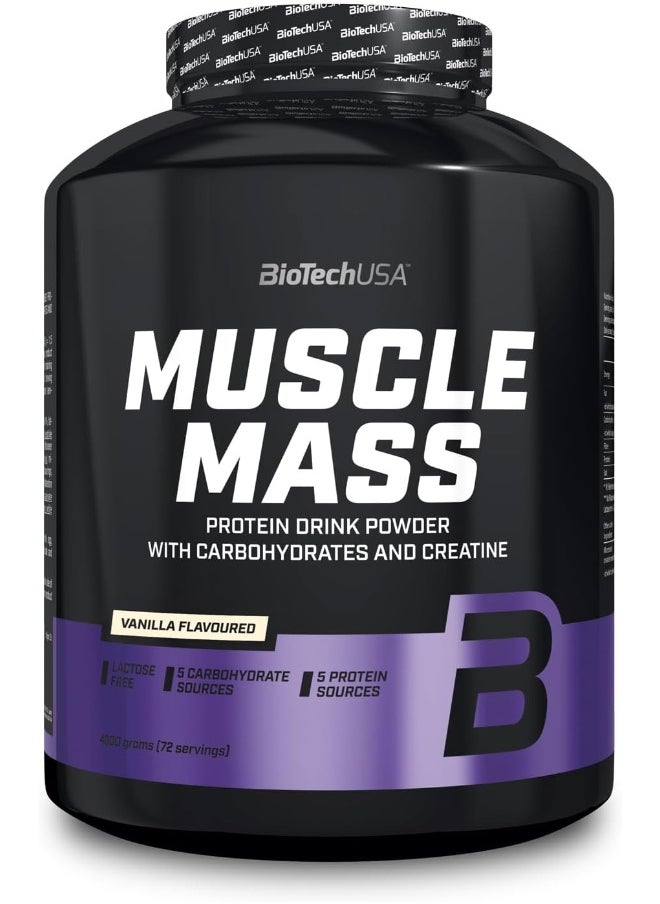 Biotech USA Muscle Mass Vanilla 4000g