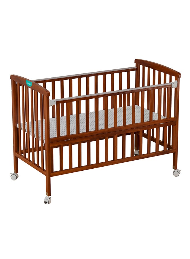 Wooden Portable Crib 129x69x96 Cm 0 To 4 Years