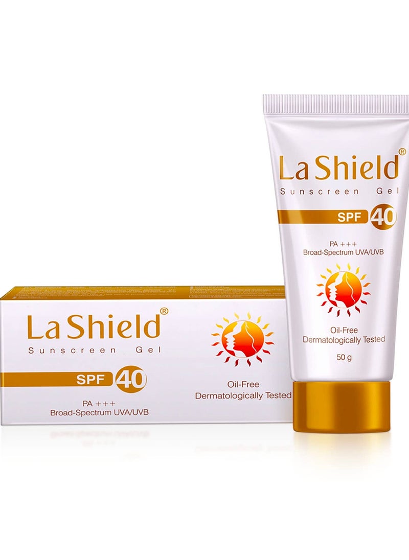 La Shield  Mineral Based Sunscreen Gel  Suitable For All Skin Types, 50 Grams