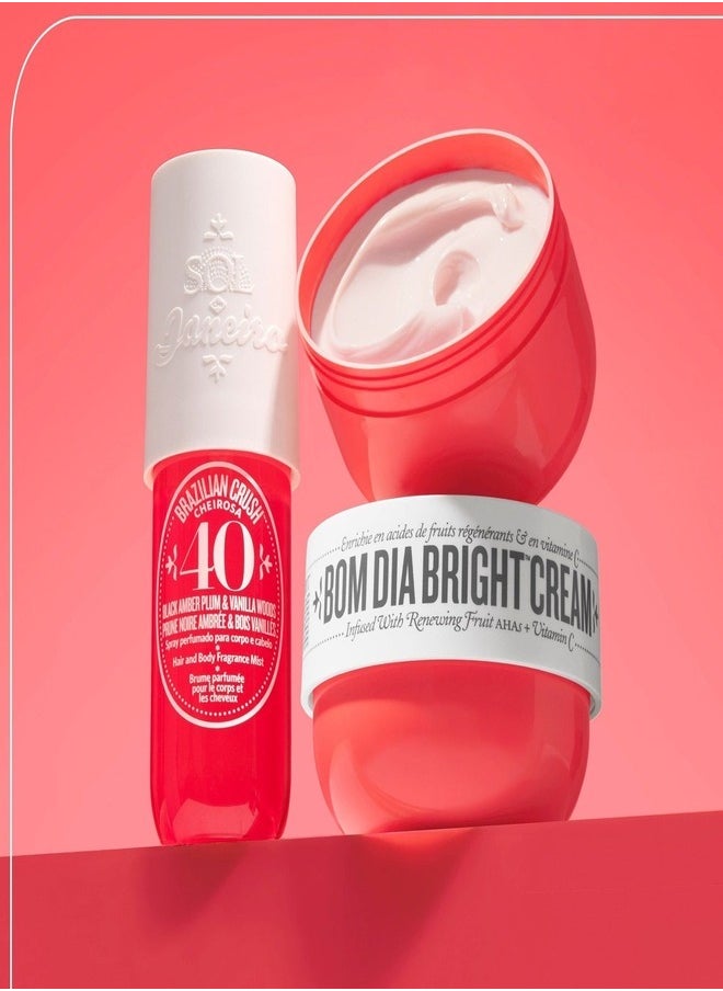 SOL DE JANEIRO Bom Dia Bright Set Duo - Skin-Care Set for Radiance, Hydration, and Brightening with Exfoliation and Moisturization for a Glowing Complexion