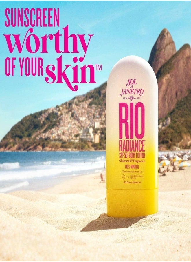 Sol de Janeiro Rio Radiance Beach Day Bundle - Complete Skincare Set for Glowing, Soft Skin with Tropical Fragrances, Hydration