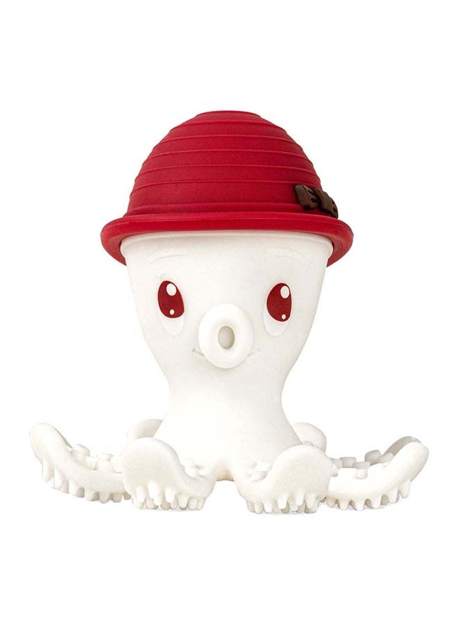 Octopus Teether Toy | Multi-Textured Silicone Teething Aid | Freezer-Friendly | Whistle Sound | Safe for 3-6 Months | Product Dimensions: 9.2 x 9.2 x 9.2 cm