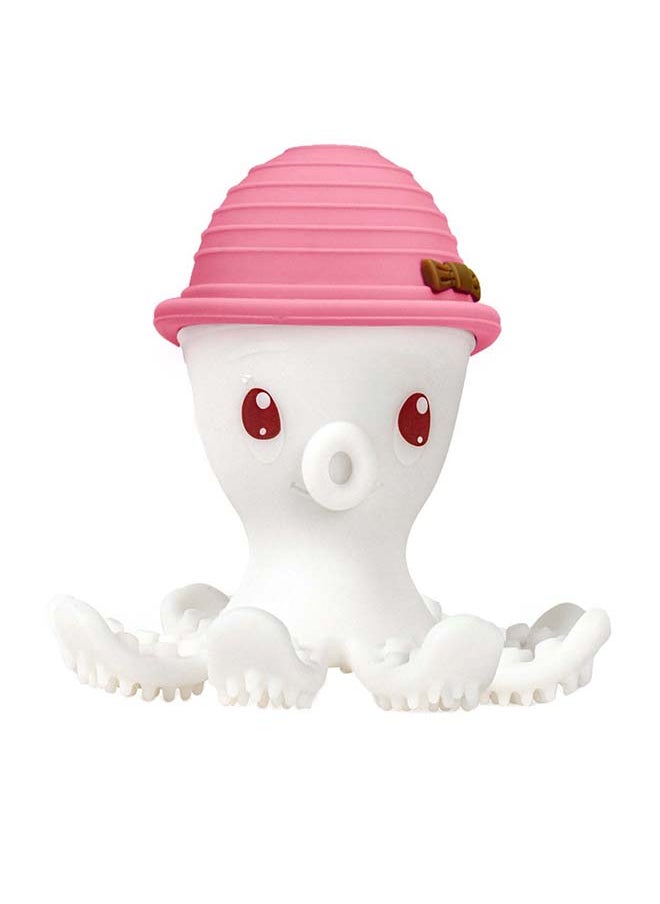Octopus Teether Toy | Multi-Textured Silicone Teething Aid | Freezer-Friendly | Whistle Sound | Safe for 3-6 Months | Product Dimensions: 9.2 x 9.2 x 9.2 cm