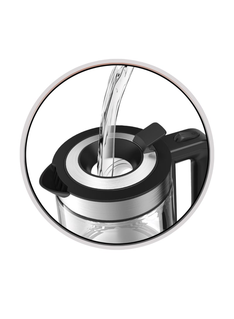 Electric Kettle | 1.7L | 2200W | 360° Cordless | Overheat Protection | Auto Shut-Off | Detachable Base | 2-Year Warranty 1.7 L 2200 W AF-171850KTGS Silver