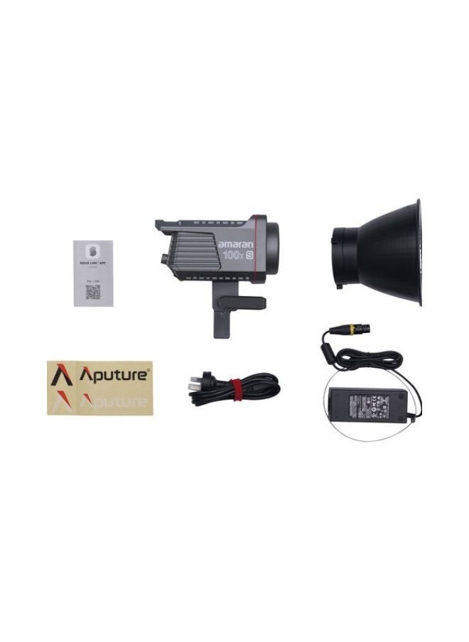 Amaran 100x S Bi-Color 100W LED Video Light – 2700–6500K COB Studio Light for Vlogging & Video Production with Bowens Mount & App Control