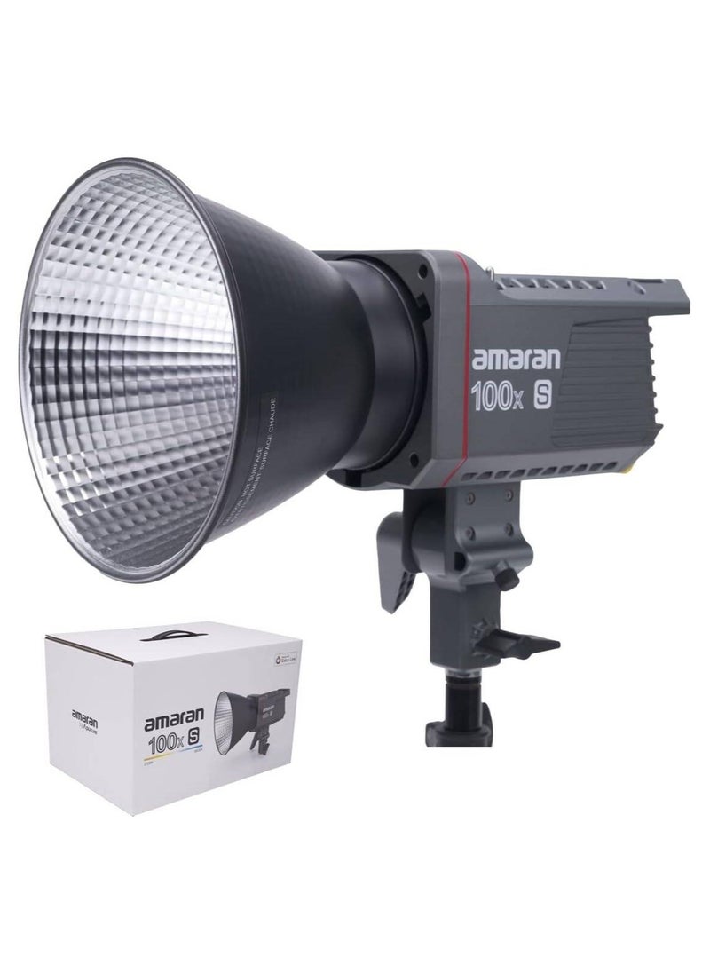 Amaran 100x S Bi-Color 100W LED Video Light – 2700–6500K COB Studio Light for Vlogging & Video Production with Bowens Mount & App Control