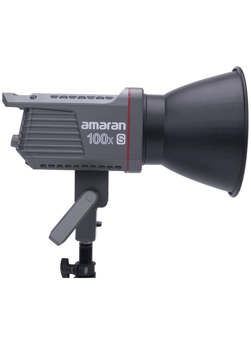Amaran 100x S Bi-Color 100W LED Video Light – 2700–6500K COB Studio Light for Vlogging & Video Production with Bowens Mount & App Control