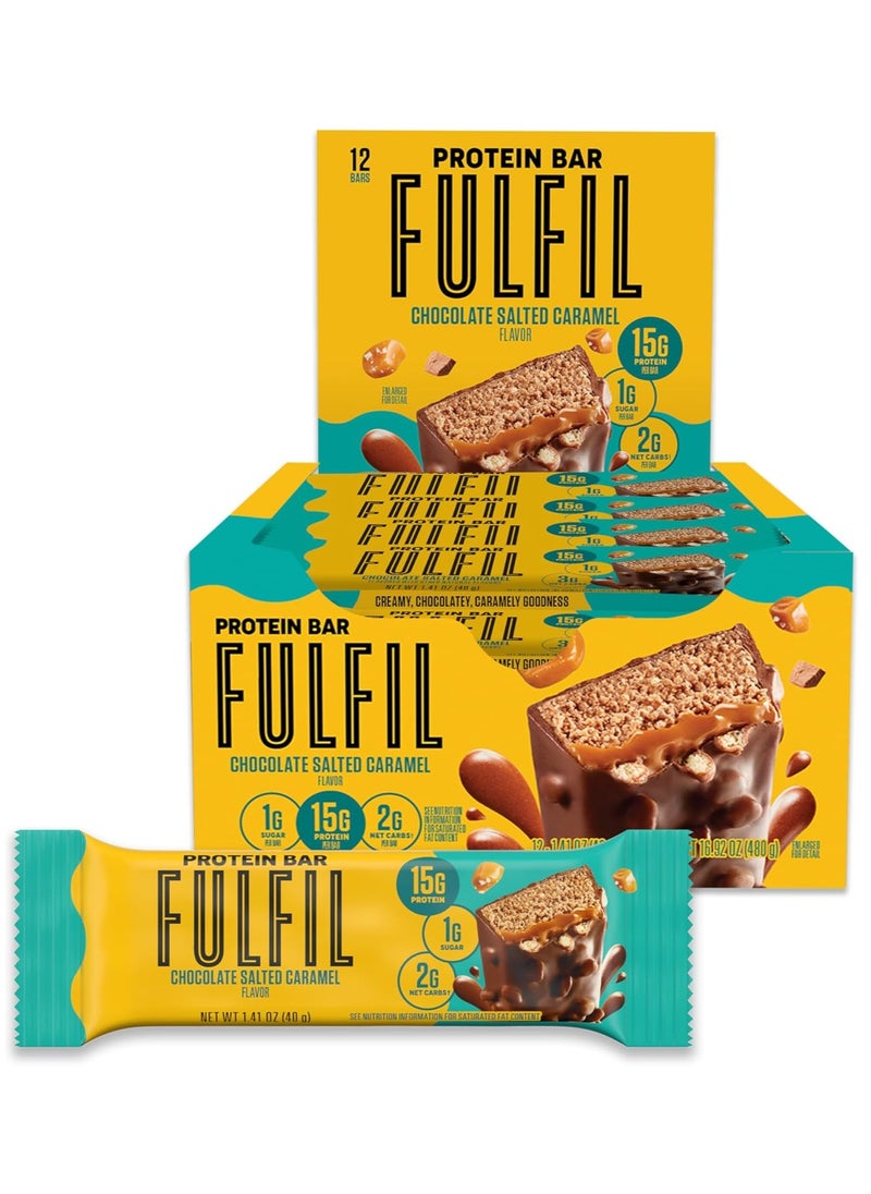 Protein Bar, Chocolate Salted Caramel, 12 Bars Each 1.41 oz (40g)