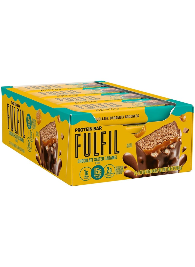 Protein Bar, Chocolate Salted Caramel, 12 Bars Each 1.41 oz (40g)