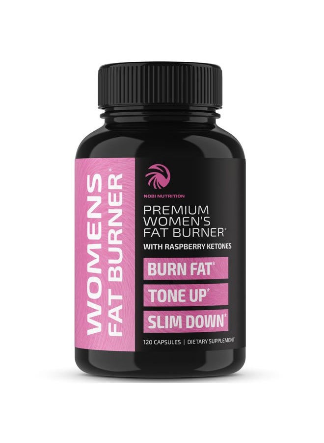 Fat Burners For Women | Weight Loss Pills for Women Belly Fat | Raspberry Ketones | Appetite Suppressant, Metabolism Booster & Bloating Relief | Diet Pills, Weight Loss Supplements | 120 Capsules