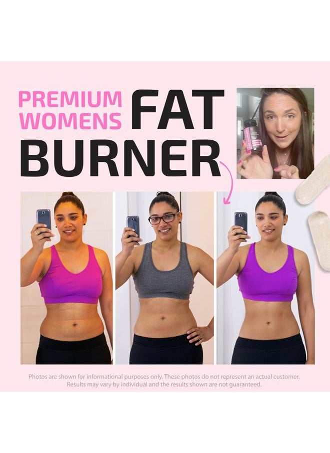 Fat Burners For Women | Weight Loss Pills for Women Belly Fat | Raspberry Ketones | Appetite Suppressant, Metabolism Booster & Bloating Relief | Diet Pills, Weight Loss Supplements | 120 Capsules