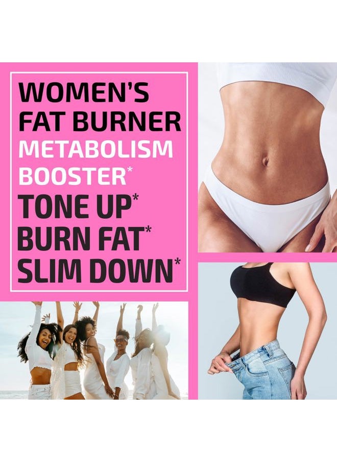 Fat Burners For Women | Weight Loss Pills for Women Belly Fat | Raspberry Ketones | Appetite Suppressant, Metabolism Booster & Bloating Relief | Diet Pills, Weight Loss Supplements | 120 Capsules