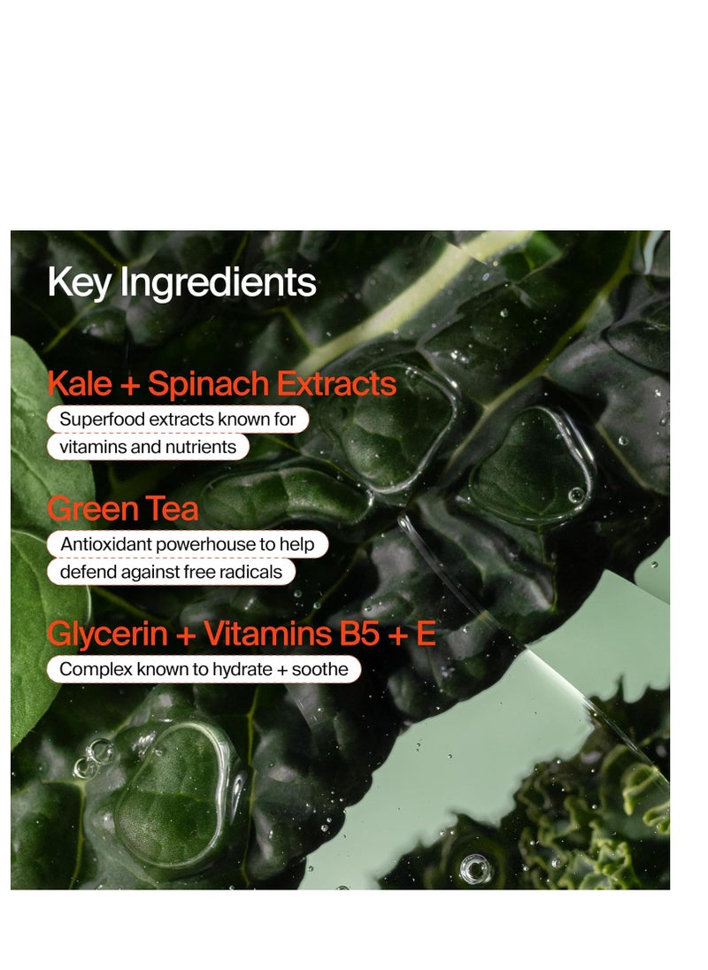 Youth To The People Superfood Facial Cleanser, Full Size (8 fl oz), Kale and Green Tea Spinach Face Wash, Gentle Makeup Remover + Pore Minimizer for All Skin Types, Vegan, Refillable