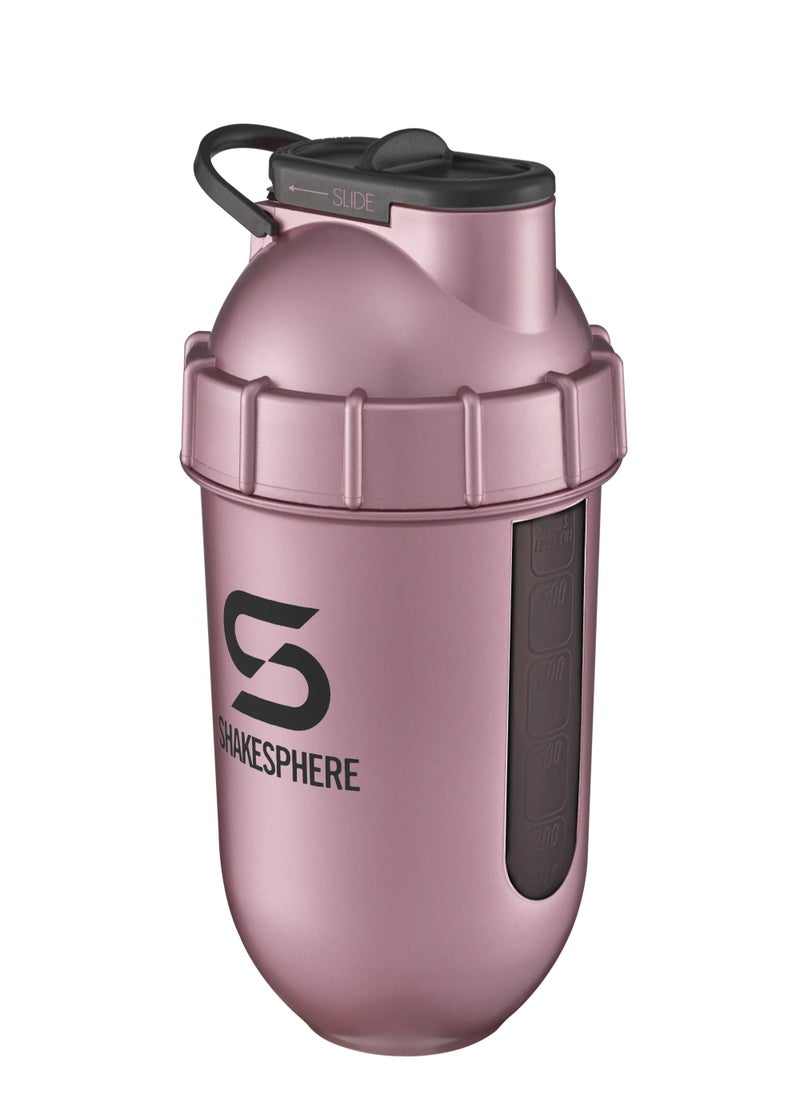 ShakeSphere Tumbler View - 700ml Rose Gold Black