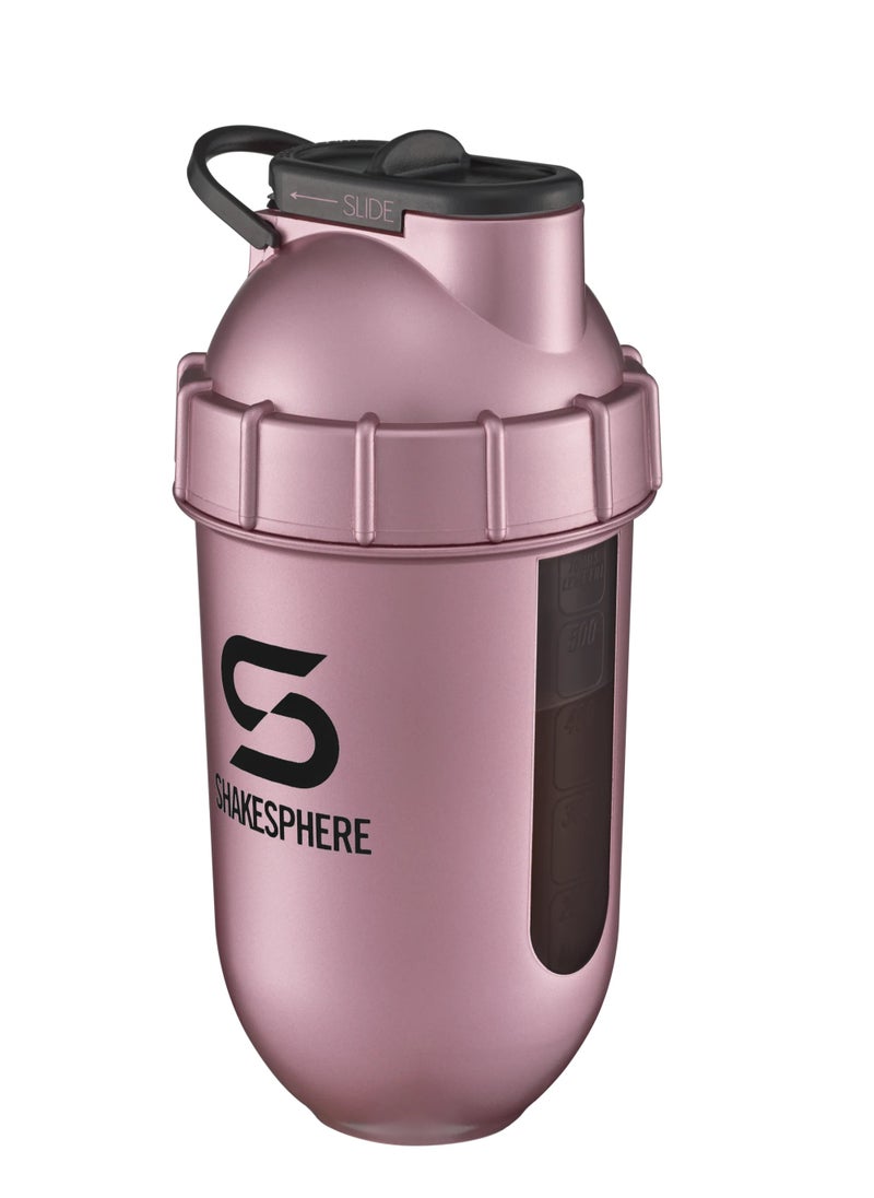 ShakeSphere Tumbler View - 700ml Rose Gold Black