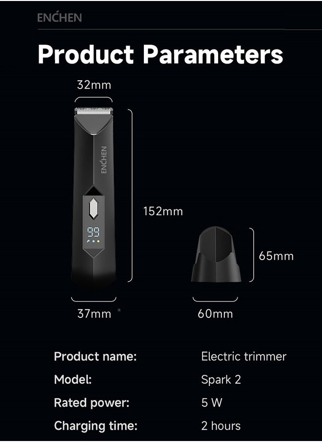 Rechargeable Men's Body Hair Trimmer - Wet/Dry Ball Trimmer with Ceramic Blade, Rechargeable Body Groomer for Men with Standing Recharge Dock, Cordless Groin Hair Trimmer for Men