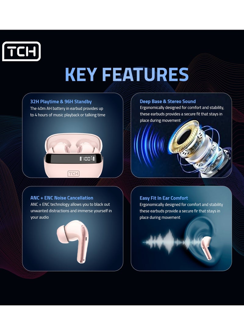 TCH L10  Wireless Earbuds Noise Cancellation  ENC