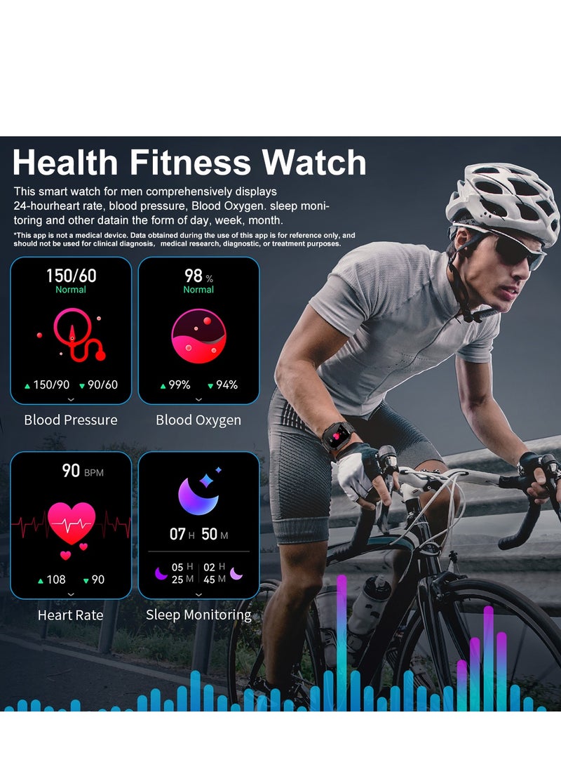 Smart Watch for Men Bluetooth Calling 1.96