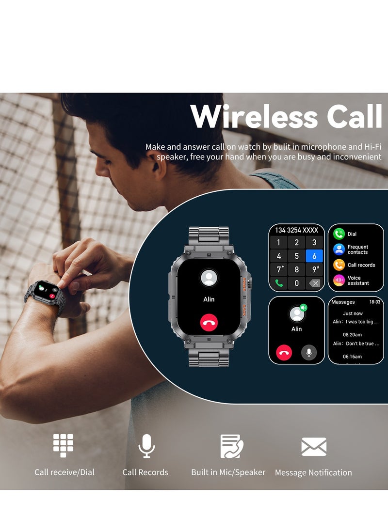 Smart Watch for Men Bluetooth Calling 1.96